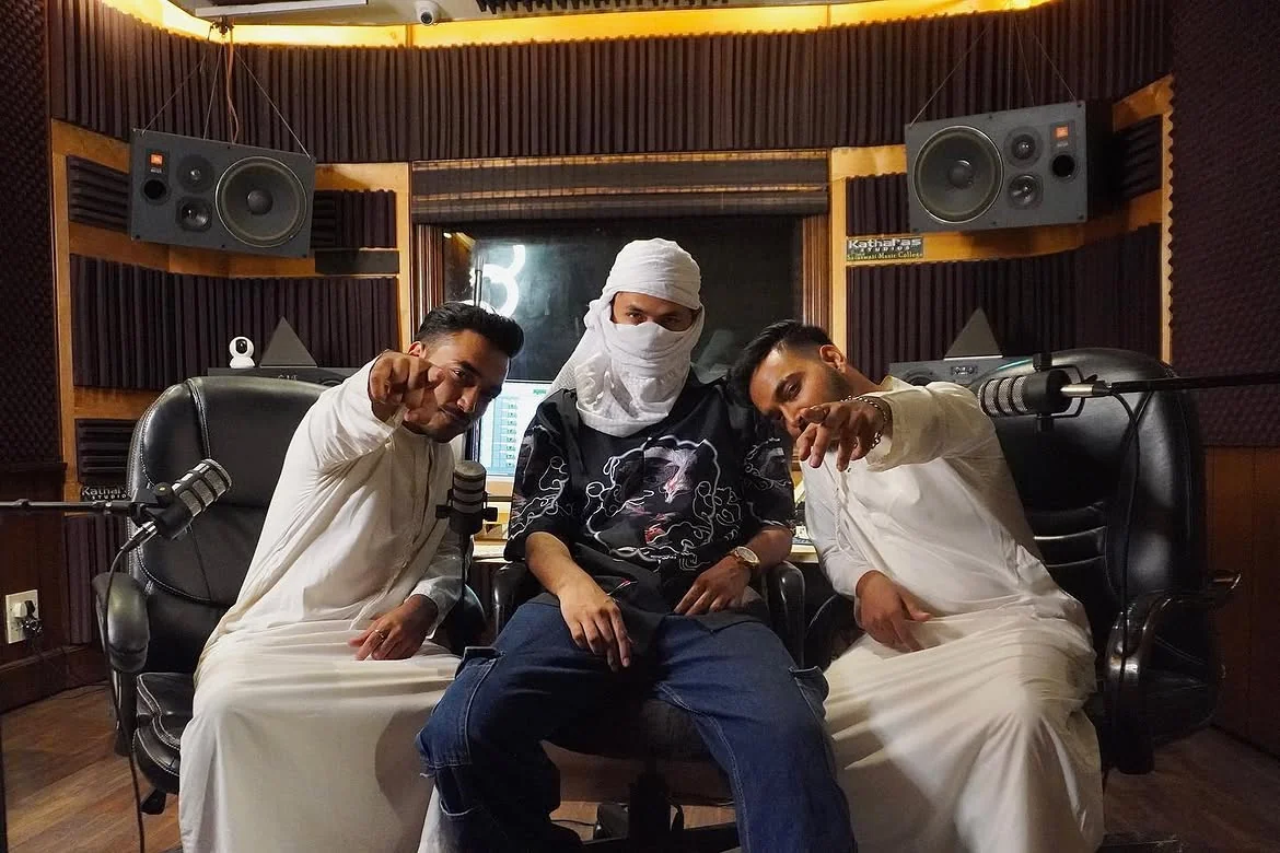 Aman Ahmad with Indian rapper RAGA