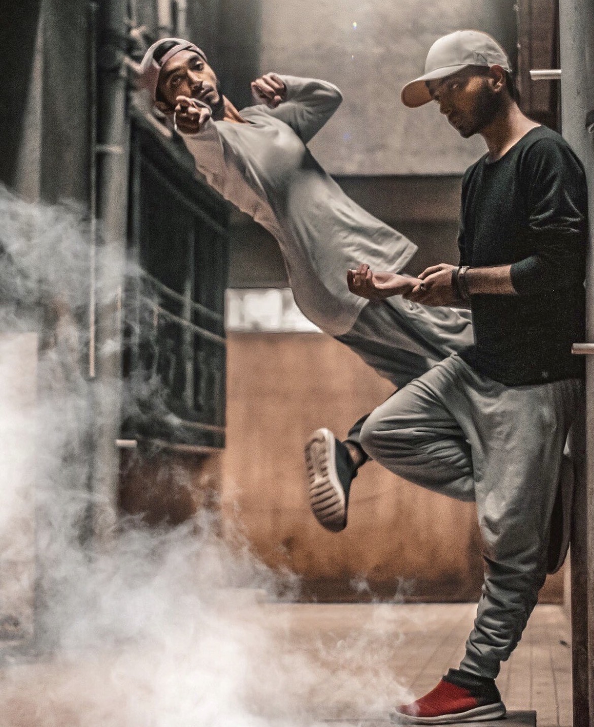 Aman Ahmad during a creative performance shoot